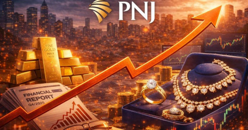 PNJ lập đỉnh kép: Giá vàng vượt đỉnh – lợi nhuận kỷ lục, cổ phiếu bứt phá mạnh nhất ngành bán lẻ