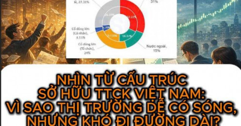 Nhìn từ cấu trúc sở hữu TTCK Việt Nam: Trong quá khứ vì sao thị trường dễ có sóng, nhưng khó đi đường dài?