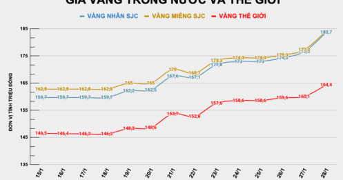 Vàng SJC tăng gần 7 triệu đồng/lượng trong ngày, các chuyên gia nói gì?