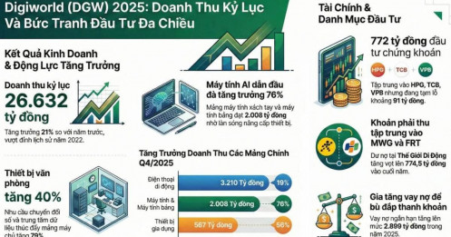 Digiworld (DGW) lập đỉnh doanh thu lịch sử: Mỗi ngày "bỏ túi" 73 tỷ đồng!