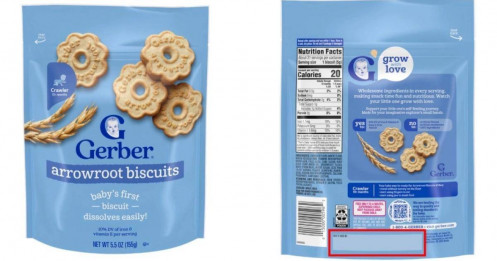Thu hồi 21 lô bánh ăn dặm Gerber của Nestlé