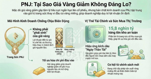 Giá vàng giảm mạnh: Cổ đông PNJ nên "tháo chạy" hay "gom hàng"?