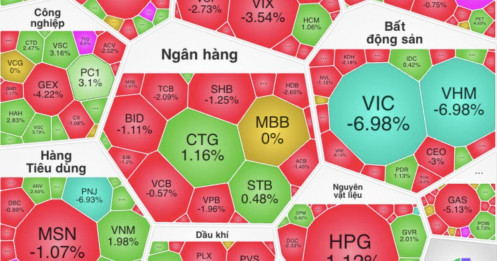Họ Vingroup giảm sàn, VN-Index lao dốc, tâm lý thị trường xấu đi nhanh chóng