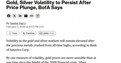 Giá vàng, bạc sẽ tiếp tục biến động mạnh trong thời gian tới
