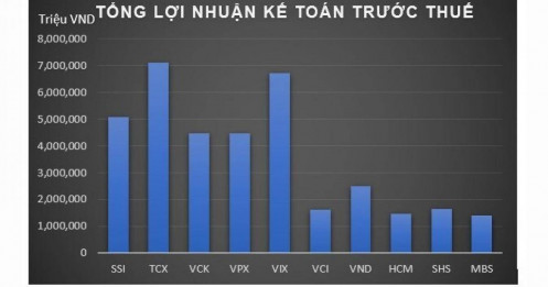 Ngành chứng khoán bùng nổ lợi nhuận, nhiều doanh nghiệp lập đỉnh