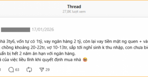 Vay cả vàng lẫn ngân hàng để mua nhà, giờ hối hận đã quá muộn