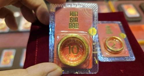 Sáng 10-2, giá vàng miếng SJC vẫn cao hơn giá vàng thế giới 22 triệu đồng/lượng