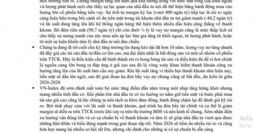 SGI Capital: 2026 rủi ro nhưng nhiều cơ hội lớn, NĐT nên tách khỏi đám đông, sẵn sàng về thanh khoản và tâm lý