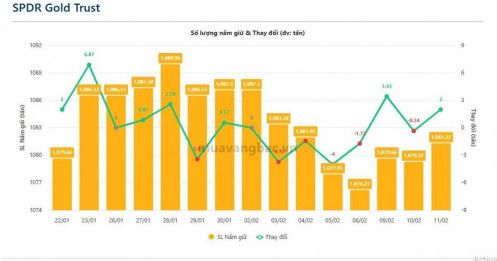 SPDR mua ròng 2 tấn vàng, tín hiệu gì cho thị trường?