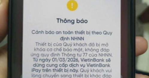 Tất cả các ngân hàng sẽ dừng hoạt động trên loạt thiết bị sau từ ngày 1/3