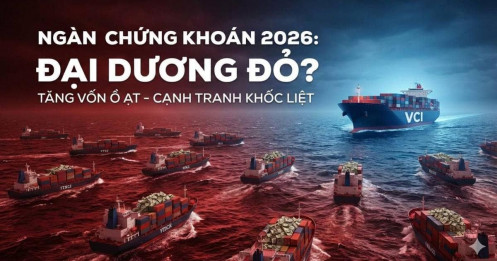 Khi "đại dương xanh" ngả đỏ: cú sốc thừa vốn và cuộc thanh lọc ngành chứng khoán 2026