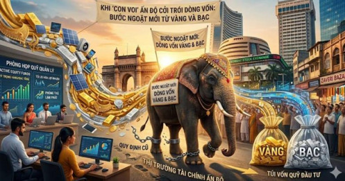 Khi "con voi" Ấn Độ cởi trói cho dòng vốn: bước ngoặt mới từ vàng và bạc