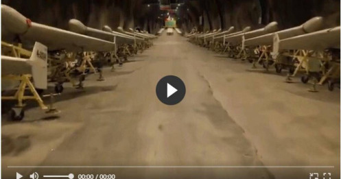 Iran công bố video các đường hầm chứa máy bay không người lái