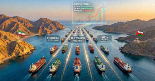 Khủng hoảng tại eo biển Hrmuz đe dọa thị trường năng lượng toàn cầu