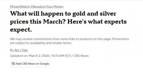 Dự báo mới nhất về giá vàng và bạc trong tháng 3