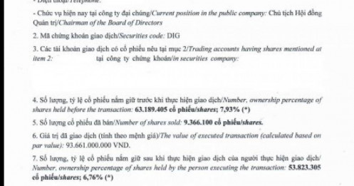 Gần 12 triệu cổ phiếu của gia đình Chủ tịch DIC Group tiếp tục bị “call margin”