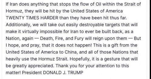 Ông Trump cảnh báo Iran sẽ bị tấn công 'gấp 20 lần' nếu làm điều này