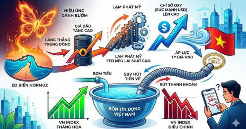 Hiệu ứng cánh bướm – từ eo biển Hormuz đến chiếc ví của nhà đầu tư chứng khoán