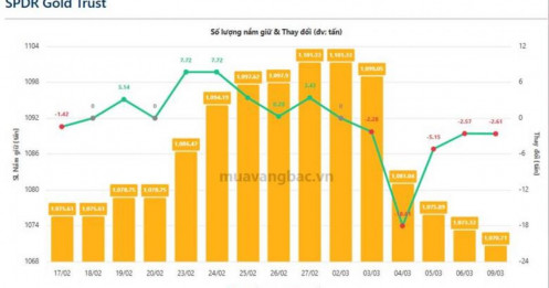 Góc nhìn thị trường: SPDR "xả hàng" liên tục và bài toán cung - cầu tại vùng đỉnh lịch sử