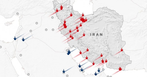 Iran tiến hành 'đợt tấn công dữ dội nhất' từ đầu xung đột