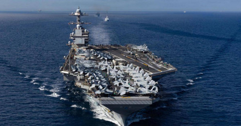 Siêu tàu sân bay Mỹ gặp sự cố khi hoạt động gần Iran