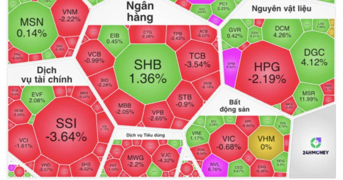 Niềm vui ngắn chẳng tày gang: VN-Index vừa hồi phục đã ‘bốc hơi’ gần 19 điểm