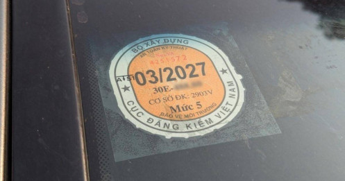 Cẩn trọng với mẫu tem đăng kiểm 2026