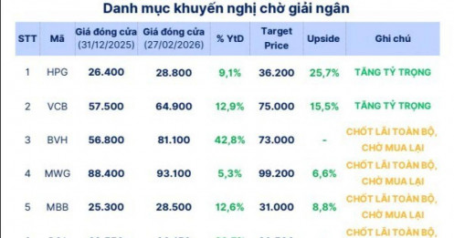 Hai cổ phiếu nào được SHS đưa vào danh mục đầu tư mới?