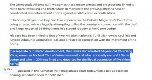 Phía Nam Phi nói gì về việc đại gia Khoa 'kim cương' bị bắt giữ?