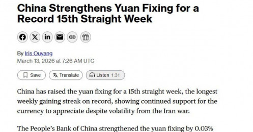 Trung Quốc làm điều chưa từng có với đồng nhân dân tệ