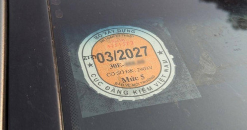 Dụng ý đằng sau mẫu tem đăng kiểm không ngày hết hạn