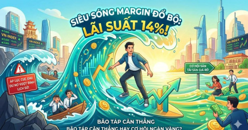 Lãi suất margin đồng loạt cán mốc 14%/năm: áp lực hay cơ hội khi dư nợ vượt đỉnh lịch sử?