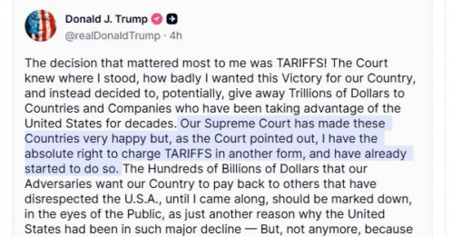 TT Trump tuyên bố sẽ áp thuế quan theo hình thức khác