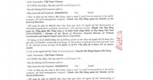 Vinaconex muốn bán một phần VIWASEEN, sau khi ông Tô Dũng làm Chủ tịch HĐQT