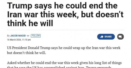 TT Trump nói sẽ chấm dứt cuộc chiến Iran trong tuần này?