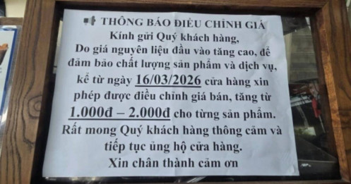 Nhiều hàng quán tăng giá