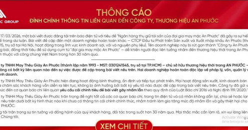 Bị gọi tên trong vụ MSB siết nợ, chuỗi thời trang An Phước chính thức lên tiếng