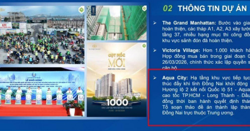 Siêu dự án Aqua City được 'tái sinh', đón hơn 50 đại diện quỹ đầu tư đến tham quan