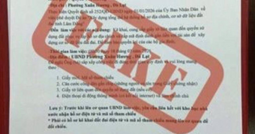 Cảnh báo chiêu lừa mới: Giả mạo “giấy mời” kê khai đất đai để thu thập thông tin cá nhân