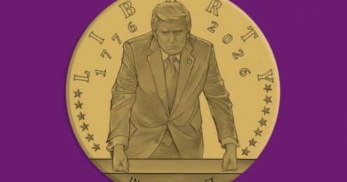 Mỹ sắp đúc đồng xu vàng có hình ông Trump