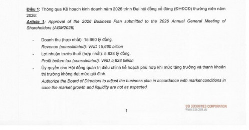 SSI đặt mục tiêu lãi kỷ lục 5.800 tỷ đồng, tiếp tục phát hành cổ phiếu để tăng vốn