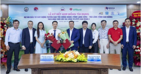 Tập đoàn Đèo Cả ký kết gói tín dụng 1.400 tỷ cho dự án cao tốc Đồng Đăng - Trà Lĩnh