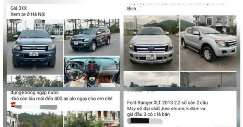 Xe bán tải bị rao bán ồ ạt