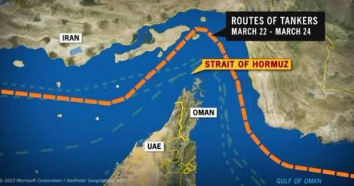 "Trạm thu phí Tehran" của Iran buộc một số tàu chở dầu phải trả hàng triệu đô la để rời khỏi eo biển Hormuz
