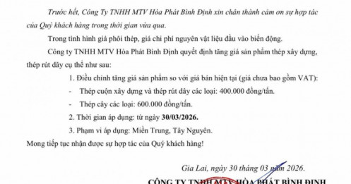 Bất ngờ: Hoà Phát, Việt Đức, Việt Ý... tăng mạnh giá thép