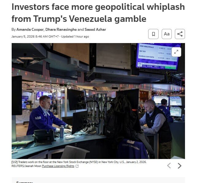 Mỹ bắt Tổng thống Venezuela: Canh bạc của ông Trump làm thị trường toàn cầu bất ổn