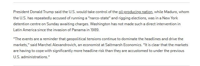 Mỹ bắt Tổng thống Venezuela: Canh bạc của ông Trump làm thị trường toàn cầu bất ổn