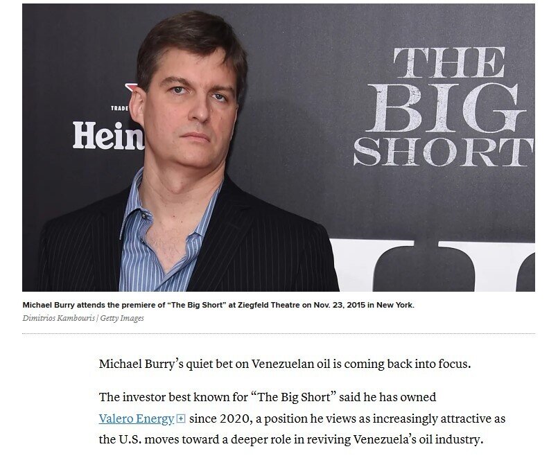 Âm thầm xuống tiền vào Venezuela, huyền thoại Michael Burry lại “đánh trúng sóng”