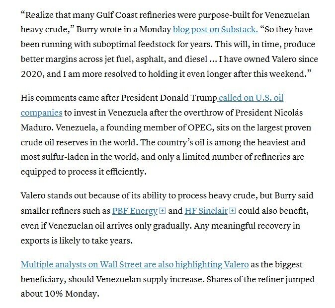 Âm thầm xuống tiền vào Venezuela, huyền thoại Michael Burry lại “đánh trúng sóng”