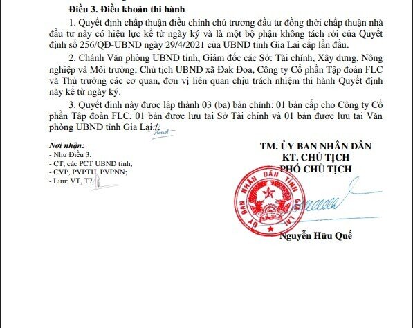 FLC liên tục đón tin vui lớn từ tỉnh rộng thứ hai cả nước